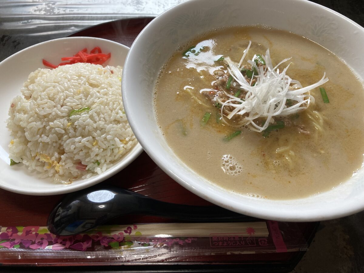 さつきらーめん＿とんこつ担々麵＆塩味チャーハン